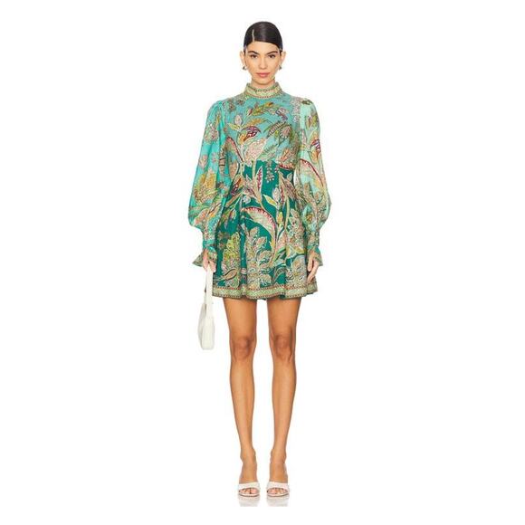 Alemais Franca‎ Mini open back linen Dress size 10 $609